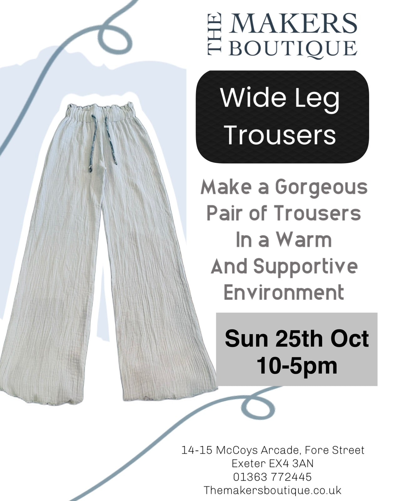 Wide Leg Trouser Workshop
