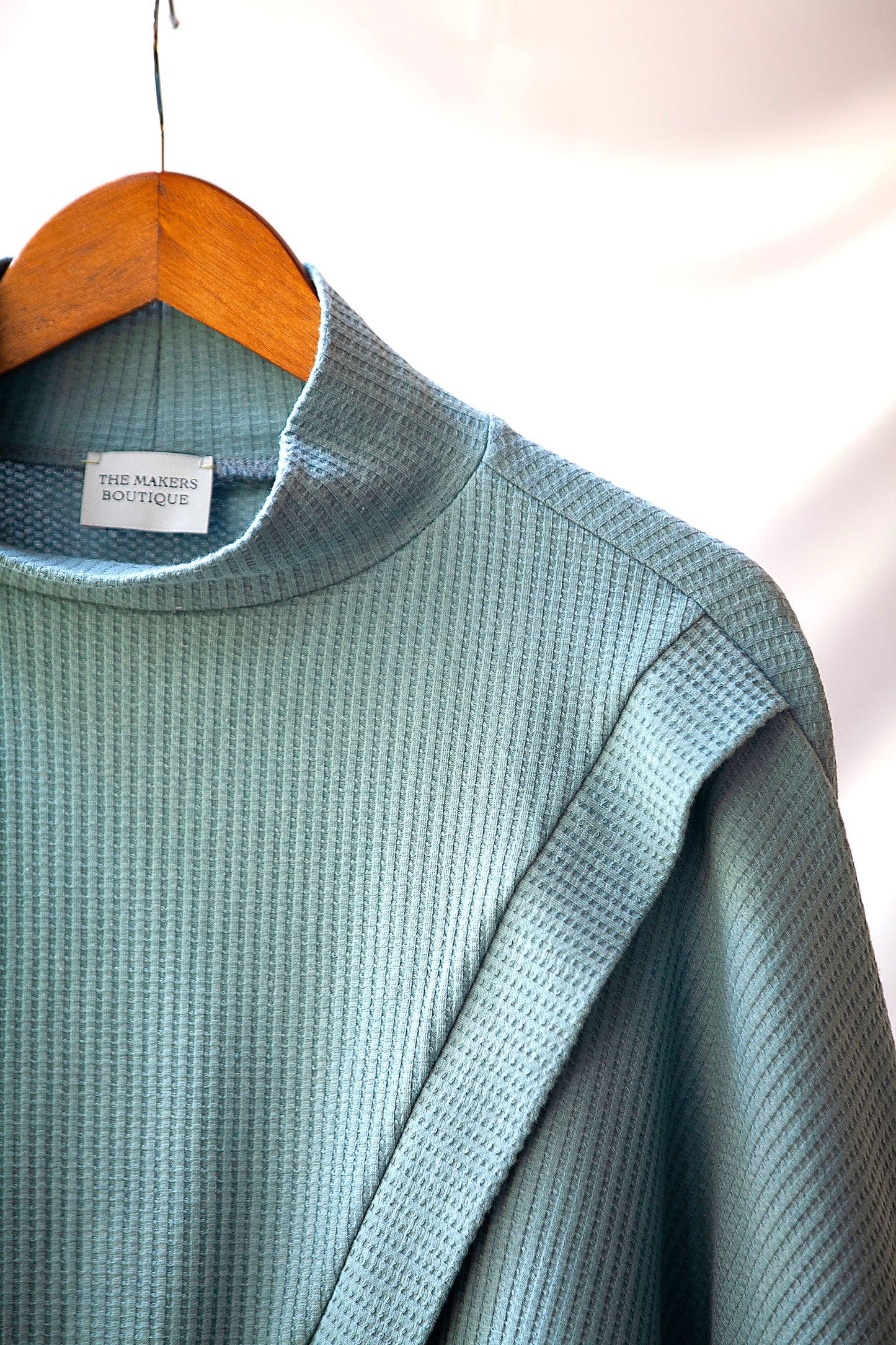 Cotton Waffle Drape-Cross