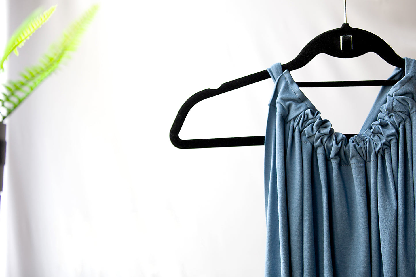 Elegant Halter Neck in Cornflower Blue