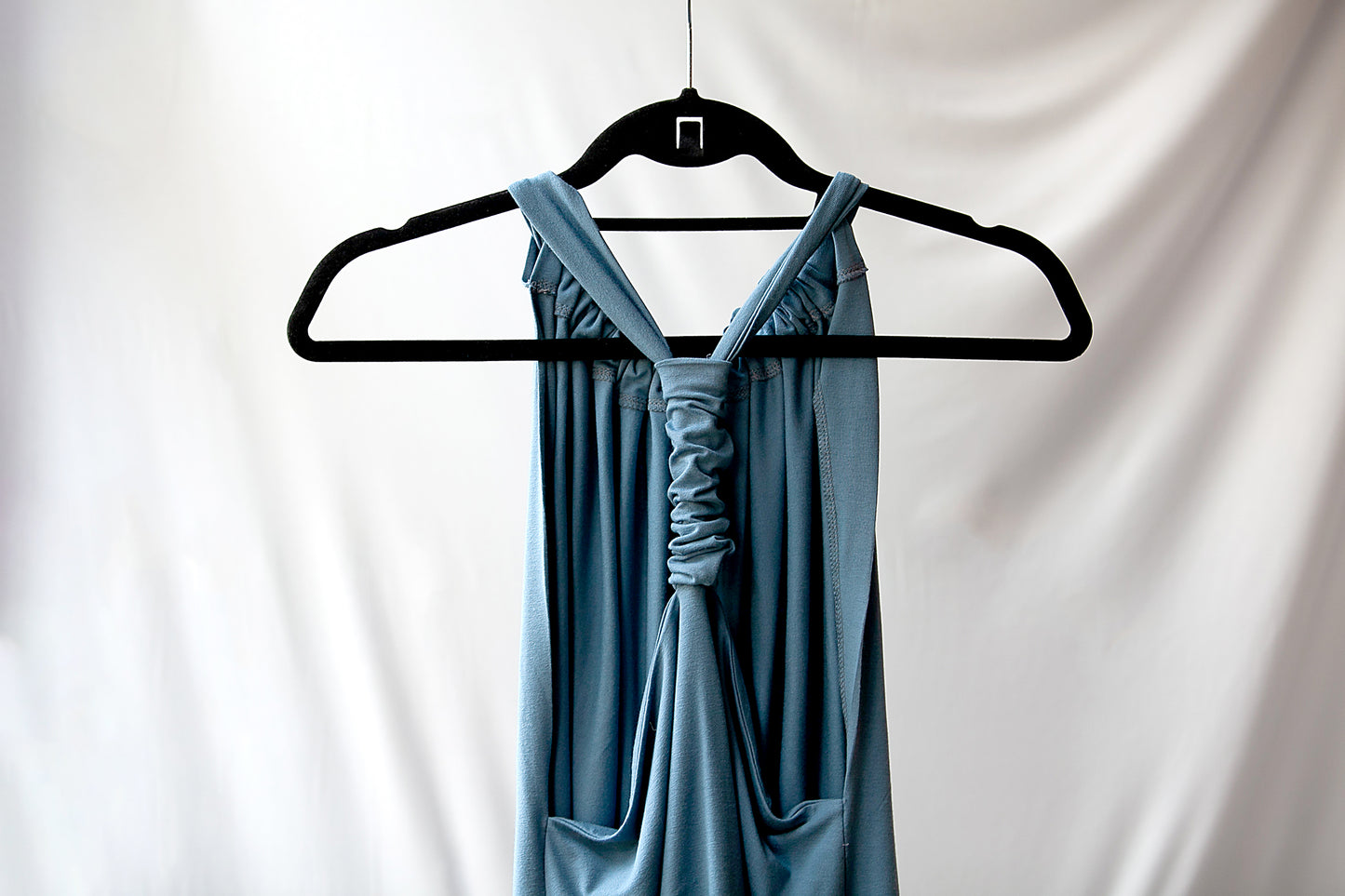 Elegant Halter Neck in Cornflower Blue