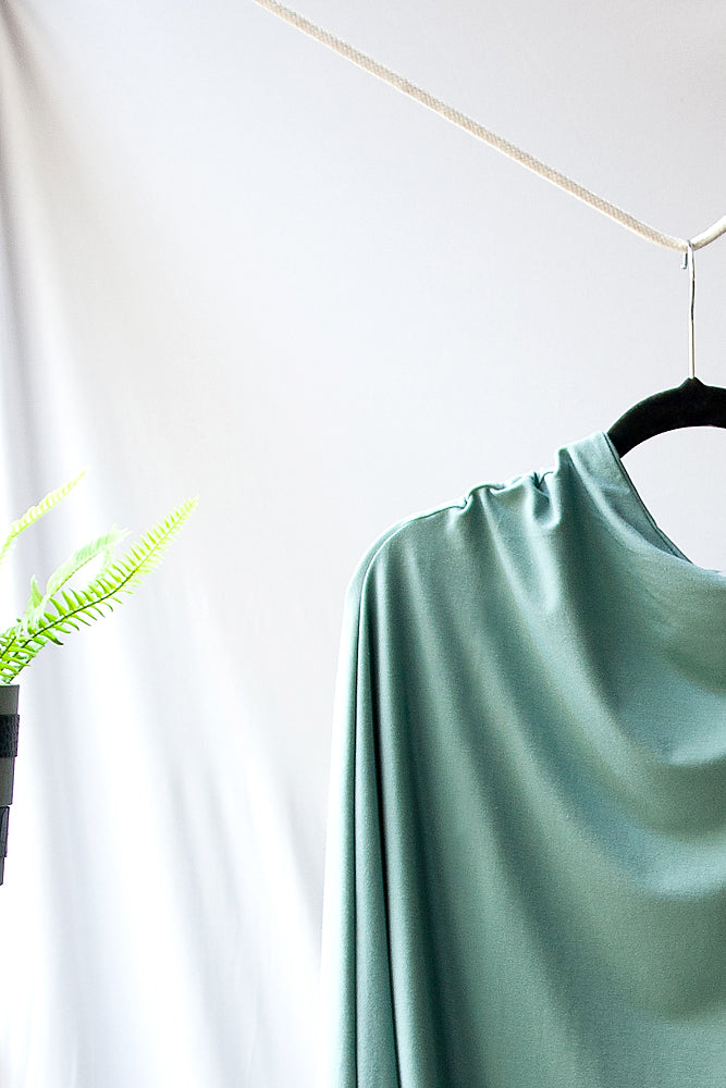 Bamboo Asymmetric Long-sleeved Drape Top
