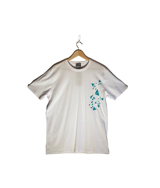 Geo Print Organic Cotton T-Shirt-White