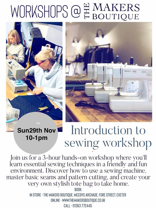 Introduction to Sewing for Adults- November