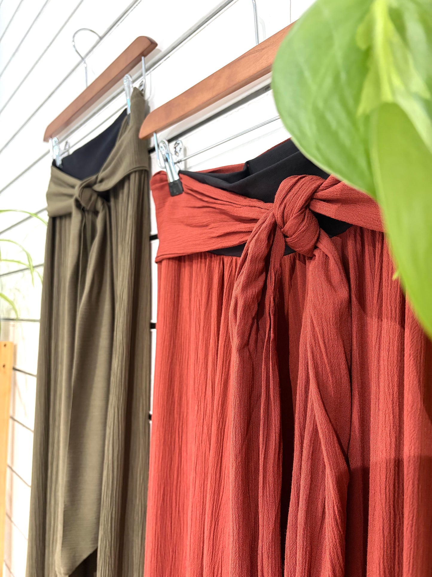 Crepe Wide Leg Trousers