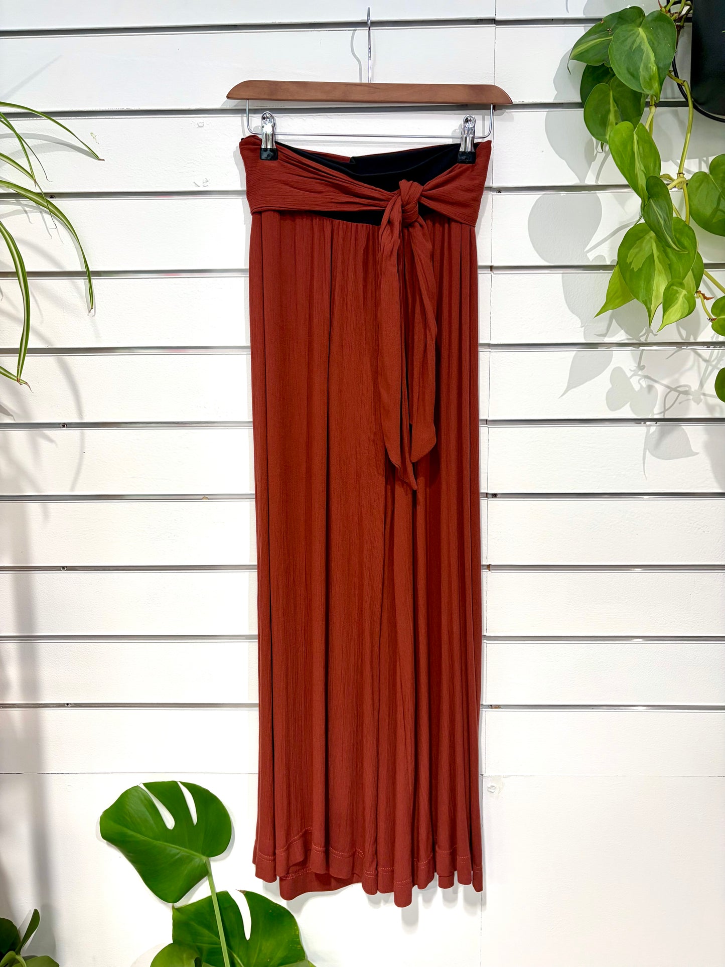 Crepe Wide Leg Trousers