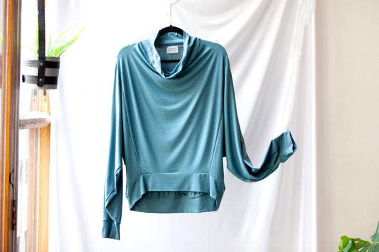 Bamboo Drape Long Sleeve Top