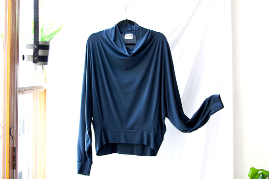 Bamboo Drape Long Sleeve Top