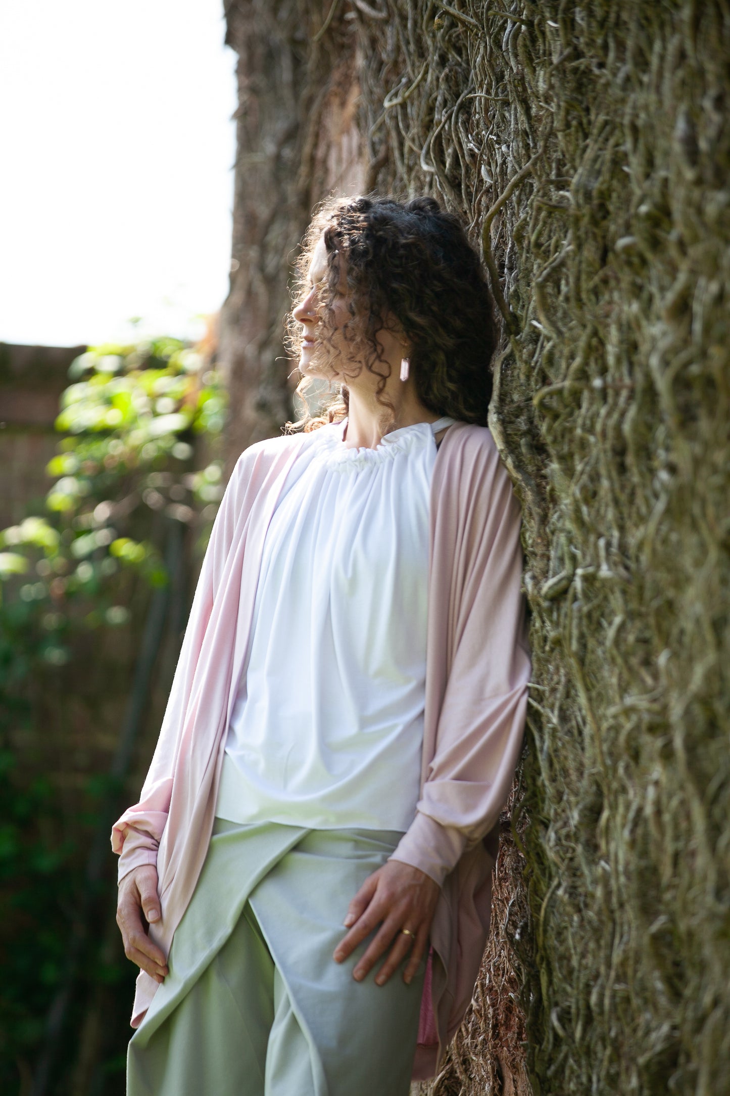 Elegant Halter Neck in Brilliant White