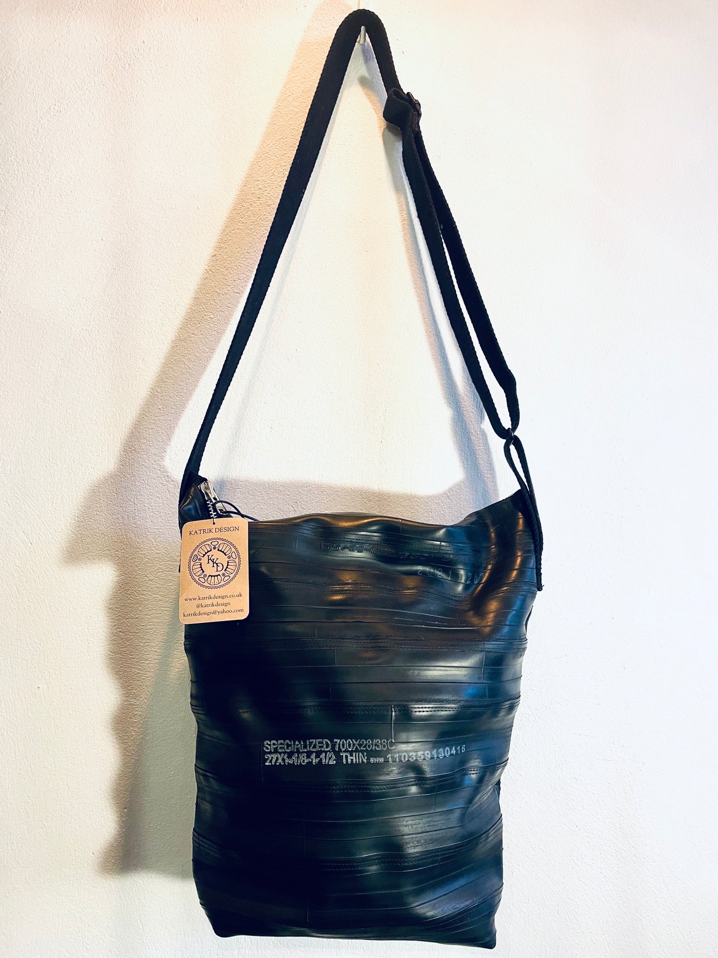 Repurposed Bike Tyre Large Shoulder Bag